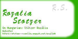 rozalia stotzer business card